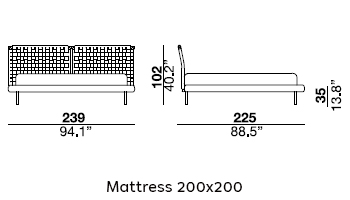 Vogue Cuoio Bed gallery