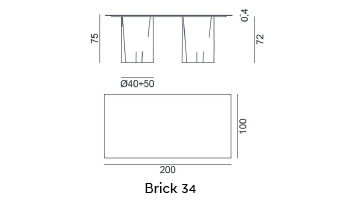 Brick 33/34/36/38 Dining Table gallery