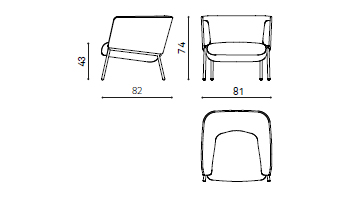 Sho lounge Armchair gallery