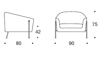 Sho lounge Armchair gallery